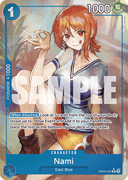 (050) One Piece TCG OP09: Emperors in the New World Single: Nami (OP09-050) (V.2) Alternate Art