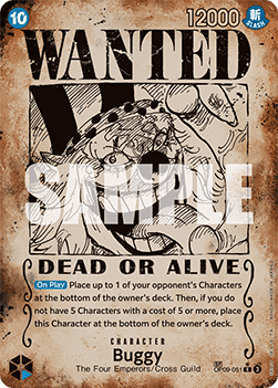 (051) One Piece TCG OP09: Emperors in the New World Single: Buggy (OP09-051) (V.3) Special Rare