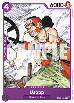 (063) One Piece TCG OP09: Emperors in the New World Single: Usopp (OP09-063) Common