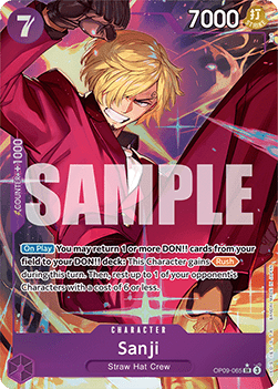 (065) One Piece TCG OP09: Emperors in the New World Single: Sanji (OP09-065) (V.2) Alternate Art