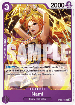 (070) One Piece TCG OP09: Emperors in the New World Single: Nami (OP09-070) Uncommon