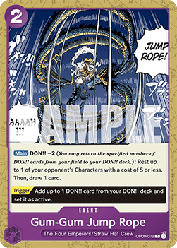 (079) One Piece TCG OP09: Emperors in the New World Single: Gum-Gum Jump Rope (OP09-079) Common