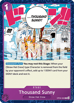 (080) One Piece TCG OP09: Emperors in the New World Single: Thousand Sunny (OP09-080) Common