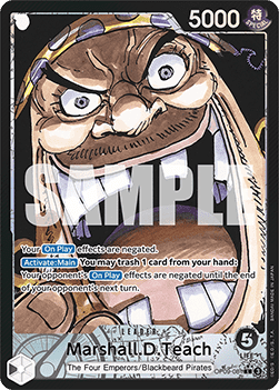 (081) One Piece TCG OP09: Emperors in the New World Single: Marshall.D.Teach (OP09-081) (V.2) Alternate Art