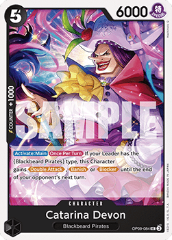 (084) One Piece TCG OP09: Emperors in the New World Single: Catarina Devon (OP09-084) Uncommon