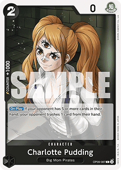 (087) One Piece TCG OP09: Emperors in the New World Single: Charlotte Pudding (OP09-087) Common