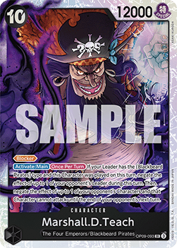 (093) One Piece TCG OP09: Emperors in the New World Single: Marshall.D.Teach (OP09-093) (V.1) Super Rare