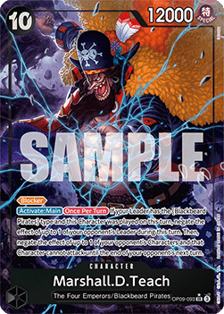 (093) One Piece TCG OP09: Emperors in the New World Single: Marshall.D.Teach (OP09-093) (V.2) Alternate Art
