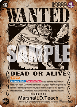 (093) One Piece TCG OP09: Emperors in the New World Single: Marshall.D.Teach (OP09-093) (V.3) Special Rare