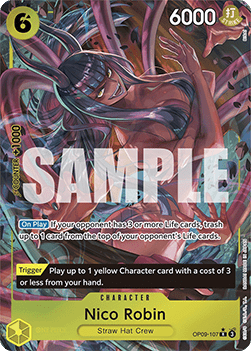 (107) One Piece TCG OP09: Emperors in the New World Single: Nico Robin (OP09-107) (V.2) Alternate Art