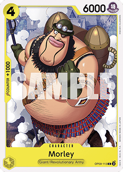 (113) One Piece TCG OP09: Emperors in the New World Single: Morley (OP09-113) Common