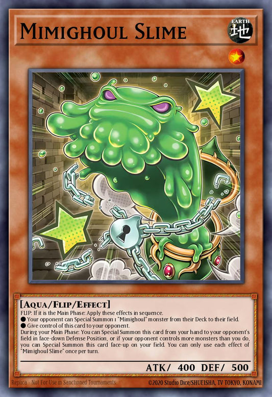 (258) YuGiOh TCG MP25: 2025 Mega-Pack Tin Single: Mimighoul Slime  Ultra Rare