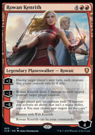 (805) Magic The Gathering Commander Legends: Battle for Baldur's Gate: Extras Single: Rowan Kenrith Holo Mythic