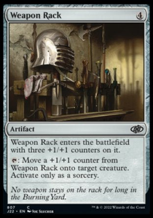 (807) Magic The Gathering Jumpstart 2022 Single: Weapon Rack Common