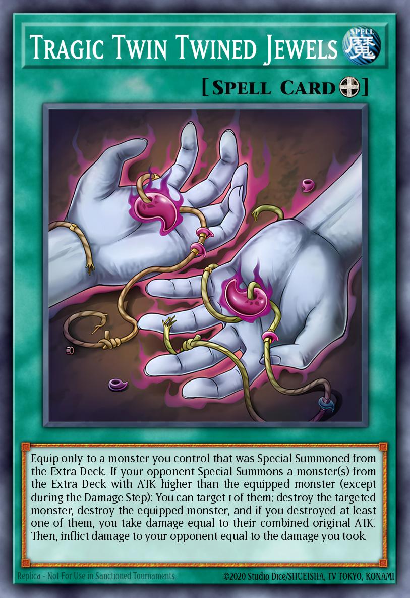 (071) YuGiOh TCG DOOD: Doom of Dimensions Single: Tragic Twin Twined Jewels Common