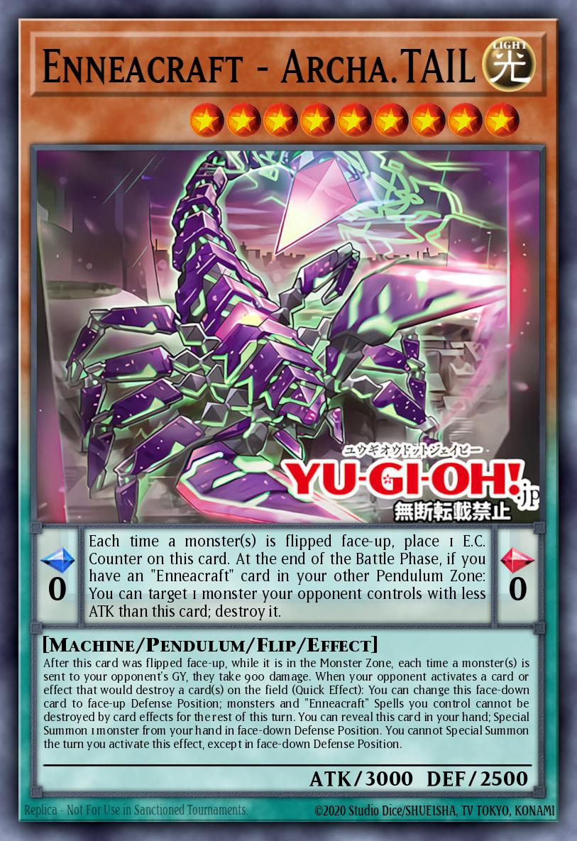 (023) YuGiOh TCG PHRE: Phantom Revenge Single: Enneacraft - Archa.TAIL (V.1 - Super Rare) Super Rare