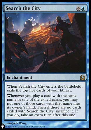 (049) Magic The Gathering The List Single: Search the City Rare