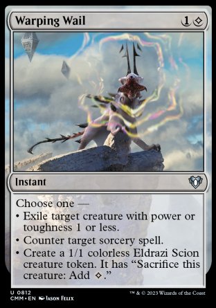(812) Magic The Gathering Commander Masters: Extras Single: Warping Wail Uncommon
