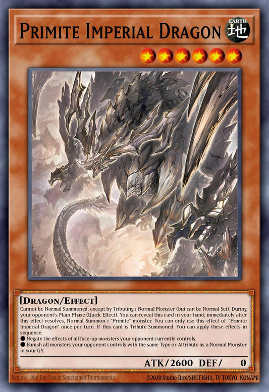 (099) YuGiOh TCG MP25: 2025 Mega-Pack Tin Single: Primite Imperial Dragon  Secret Rare