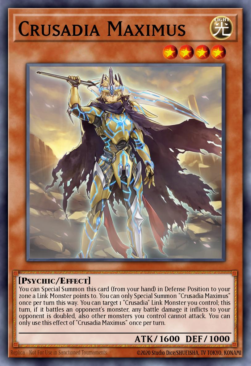 (081) YuGiOh TCG MP19: 2019 Gold Sarcophagus Tin Mega Pack Single: Crusadia Maximus Secret Rare