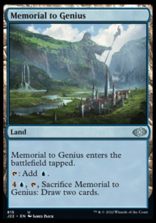 (815) Magic The Gathering Jumpstart 2022 Single: Memorial to Genius Uncommon