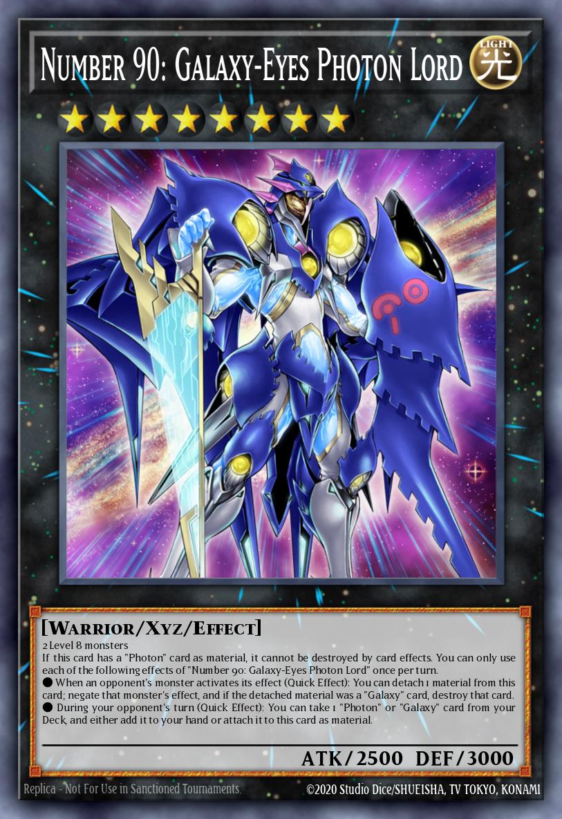 (033) YuGiOh TCG MP25: 2025 Mega-Pack Tin Single: Number 90: Galaxy-Eyes Photon Lord  Starlight Rare