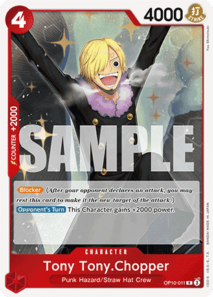 (011) One Piece TCG OP10: Royal Blood Single: Tony Tony.Chopper (OP10-011) Rare