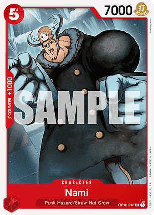 (013) One Piece TCG OP10: Royal Blood Single: Nami (OP10-013) Common