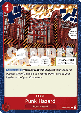 (021) One Piece TCG OP10: Royal Blood Single: Punk Hazard (OP10-021) Common