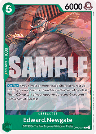 (024) One Piece TCG OP10: Royal Blood Single: Edward.Newgate (OP10-024) Common