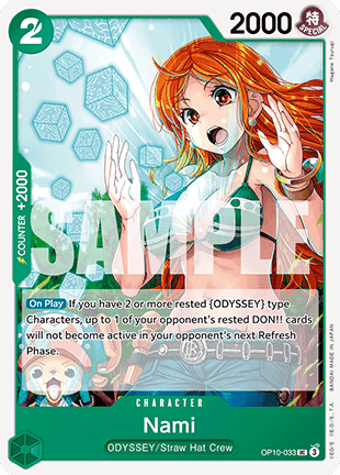(033) One Piece TCG OP10: Royal Blood Single: Nami (OP10-033) Uncommon
