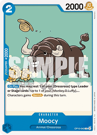 (043) One Piece TCG OP10: Royal Blood Single: Moocy (OP10-043) Common