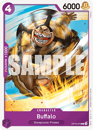 (073) One Piece TCG OP10: Royal Blood Single: Buffalo (OP10-073) Common