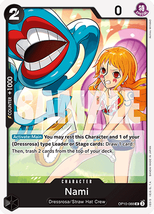 (088) One Piece TCG OP10: Royal Blood Single: Nami (OP10-088) Uncommon