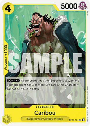 (104) One Piece TCG OP10: Royal Blood Single: Caribou (OP10-104) Uncommon