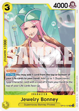(107) One Piece TCG OP10: Royal Blood Single: Jewelry Bonney (OP10-107) Uncommon