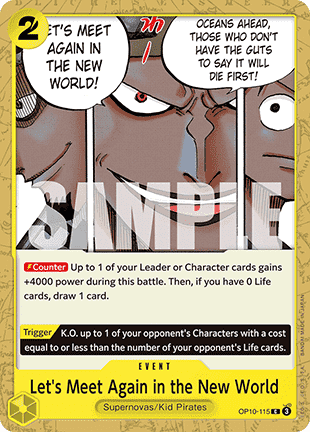 (115) One Piece TCG OP10: Royal Blood Single: Let's Meet Again in the New World (OP10-115) Common
