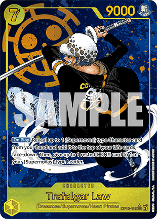 (119) One Piece TCG OP10: Royal Blood Single: Trafalgar Law (OP10-119) (V.2) Alternate Art