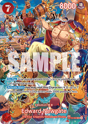 (ST15-002) One Piece TCG OP10: Royal Blood Single: Edward.Newgate (ST15-002) Special Rare