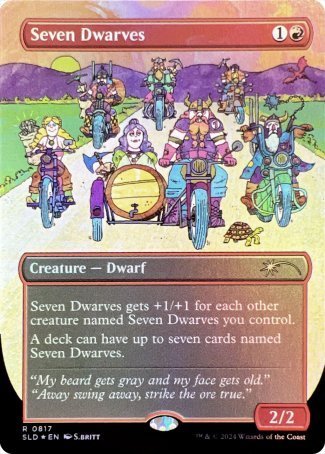 (817) Magic The Gathering Secret Lair Drop Series Single: Seven Dwarves (V.5) Holo Rare