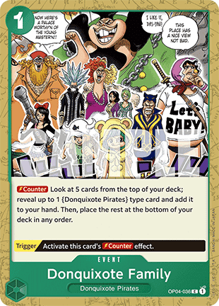 (OP04-036) One Piece TCG PRB01: The Best Single: Donquixote Family (OP04-036) (V.1) Common