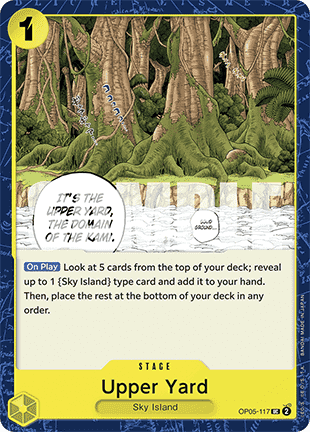 (OP05-117) One Piece TCG PRB01: The Best Single: Upper Yard (OP05-117) (V.1) Uncommon