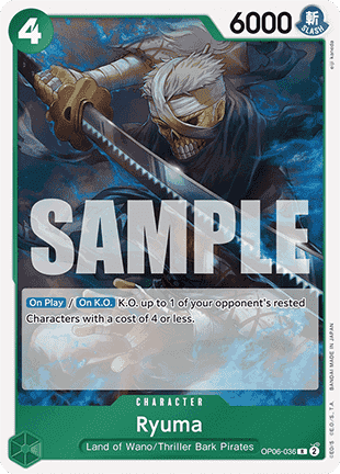 (OP06-036) One Piece TCG PRB01: The Best Single: Ryuma (OP06-036) (V.1) Rare