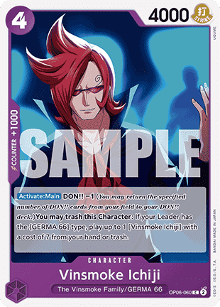 (OP06-060) One Piece TCG PRB01: The Best Single: Vinsmoke Ichiji (OP06-060) (V.1) Common