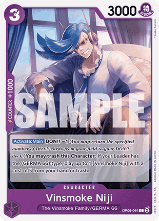 (OP06-064) One Piece TCG PRB01: The Best Single: Vinsmoke Niji (OP06-064) (V.1) Common