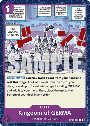 (OP06-079) One Piece TCG PRB01: The Best Single: Kingdom of GERMA (OP06-079) (V.1) Common