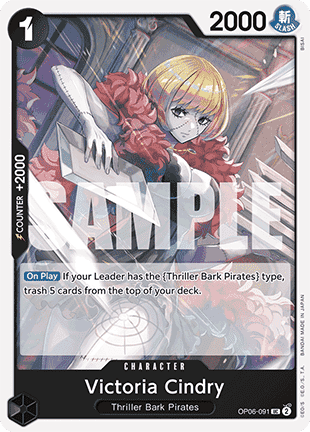 (OP06-091) One Piece TCG PRB01: The Best Single: Victoria Cindry (OP06-091) (V.1) Uncommon