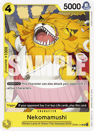 (OP06-110) One Piece TCG PRB01: The Best Single: Nekomamushi (OP06-110) (V.1) Uncommon