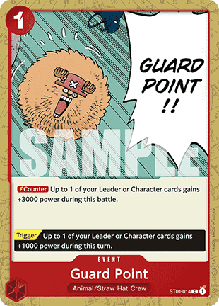 (ST01-014) One Piece TCG PRB01: The Best Single: Guard Point (ST01-014) (V.1) Common