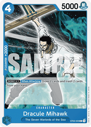(ST03-005) One Piece TCG PRB01: The Best Single: Dracule Mihawk (ST03-005) (V.1) Common